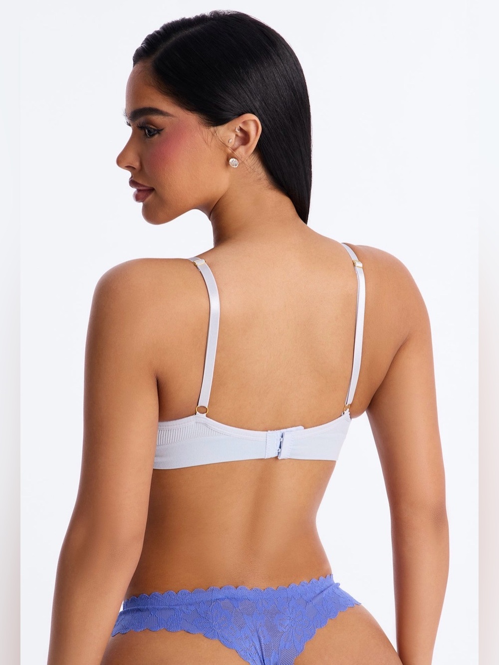 Everyday Lightly Padded Flexible Cup Smoothing Back T-Shirt Bra - Gray - Picture 3 of 3